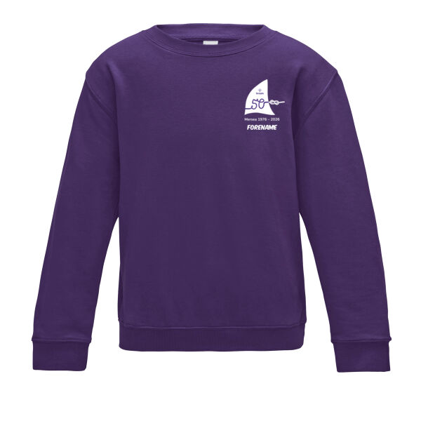 HSMW Youth Sweatshirt Front Back logos and Personalised Thumbnail
